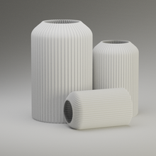 minimalistisch Zylinder Vase simpel elegant Dekor Dekoration Dekorationen Innere Design Architektur Komposition Harmonie 3d print model - Mito3D