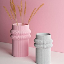 minimalistisch doppelt Kurve Vase simpel elegant Kurven Dekor Dekoration Dekorationen Innere Design Architektur Komposition Harmonie 3d print model - Mito3D