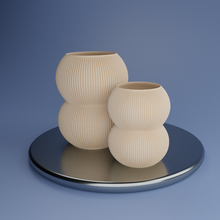 minimalistisch doppelt Kugel Vase simpel elegant Dekor Dekoration Dekorationen Innere Design Architektur Komposition Harmonie 3d print model - Mito3D