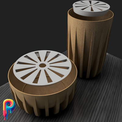 minimalistisch pflanzgefäße by polymeria pflanzer vase modern minimal pflanze blume einfach printinplace unterstützung zuhause haus dekor wohnkultur 3dtalk 3dprint 3dmodeling innere design garten 3d print model - Mito3D