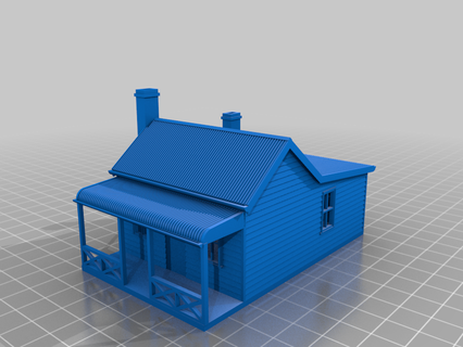 mining cabin model trains buildings structures 3d print model - Mito3D