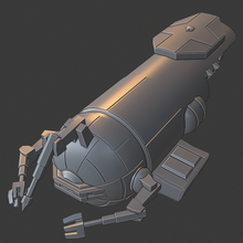 estrazione ship full spinta miniatura gioco nave stellare 3d print model - Mito3D
