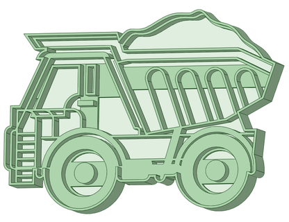 madencilik kamyon kurabiye kesici 3d print model - Mito3D