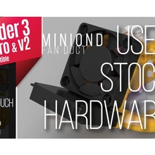 miniond Ender 3 Profi v2 Dual Leitung 12gr Lager Hardware Realität 3dprinter Ventilator hotend 3d print model - Mito3D