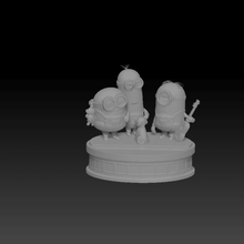 serventi diorama gioco minion disney la pixar cattivissimo me banana giocattolo statuetta di gru 3d print model - Mito3D