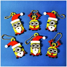 minions keychain magnets -christmas cute version home gift gifts xmas 3d print model - Mito3D