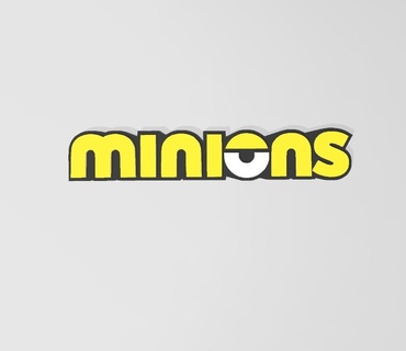 minions logo gru despicable verschrikkelijke ikke minion kevin illuminiation animation movie movies funny 3d print model - Mito3D
