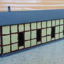 minirailway small depot customizable architecture ho scale n-scale tt buildings structures 3d print model - Mito3D