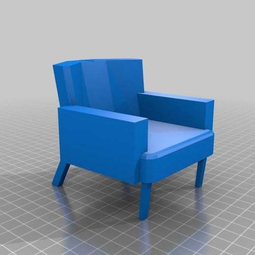 minisofa la maison canapé ménage le mobilier président fauteuil 3D print model - Mito3D