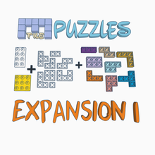 minitile puzzles - expansion pack 1 game miniblock building blocks puzzle printable tiles 3d print model - Mito3D