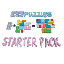 minitile puzzles starter pack game miniblock building blocks puzzle printable tiles 3d print model - Mito3D