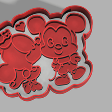 minnie & mickey mouse de fresa casa san valentín beso las cookies sharp 3d print model - Mito3D