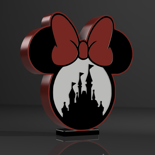 minnie lampada v2 3D print model - Mito3D