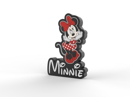 Minnie nehir ria Led Lamba v2 Mickey ışık hafif kutu luminaria 3d print model - Mito3D
