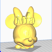 minnie mia various mause drawing animated mickey disney key ring 3d print model - Mito3D