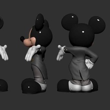 Minnie Mickey düğün Arte 3d print model - Mito3D