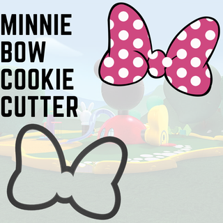 minnie mouse bow cookie cutter cookies mickey disney 3d print model - Mito3D