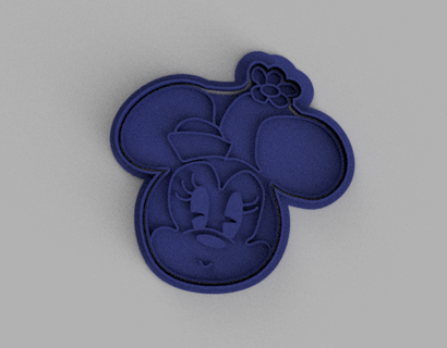 minnie mouse coockie cutter cookie disney 3d print model - Mito3D