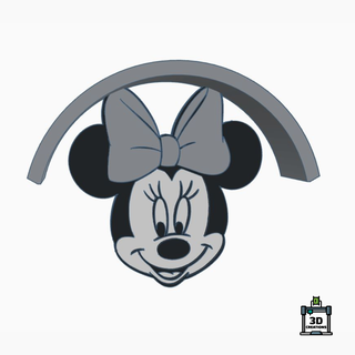 minnie rato diadema cabide joalheria mickey Disney suporte colgante 3d print model - Mito3D