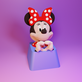Minnie Maus Tastenkappe Minnie mickey Maus Tastenkappe Karikatur 3d print model - Mito3D