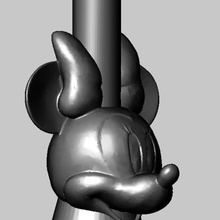 minnie mouse nozzle hook hokha bong shisha disney minnei 3d print model - Mito3D