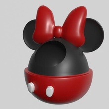 minnie mouse pot cartoon 3d print model - Mito3D