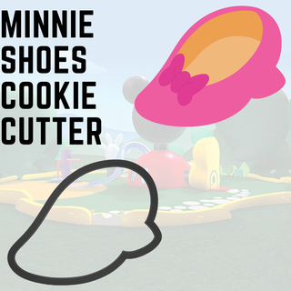 minnie mouse shoe cookie cutter cookie cutter cookies cookie cutter cookie cutter mickey minnie disney  3d print model - Mito3D