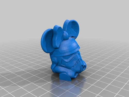 minnie ratón tormenta soldado cabeza 3d impresión 3d print model - Mito3D
