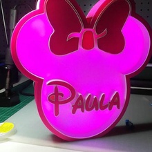 Minnie paula Lampe LED 3d print model - Mito3D