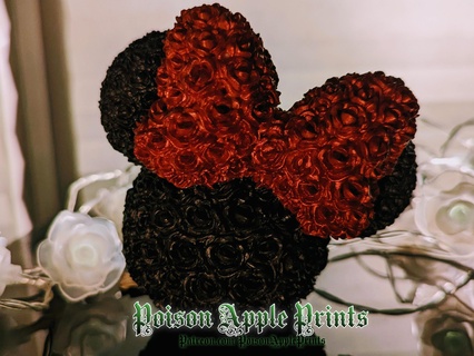 Minnie Rose Disney Zahl Ornament Zuhause Haus Dekor Sammlung Blumen Geschenke Valentinstag Geschenk Maus 3d print model - Mito3D