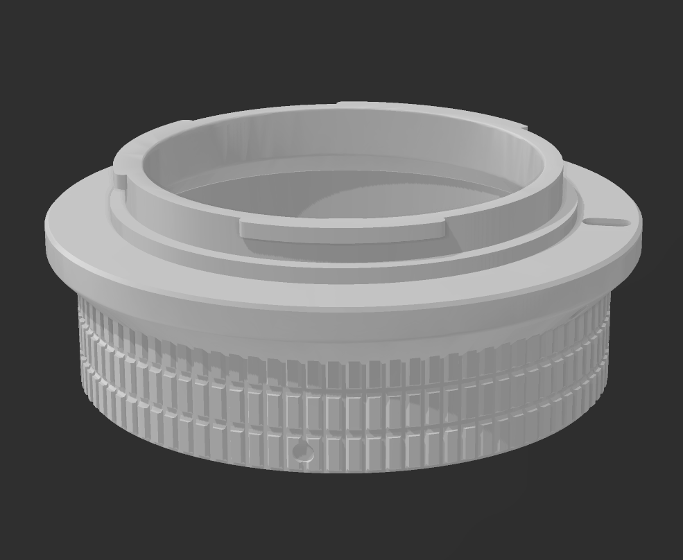 minolta md canon rf adapter lens 3D print model - Mito3D