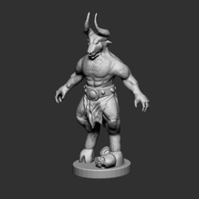 minotaur game beast creature monster mythology bull toy print 3d print model - Mito3D