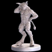 Minotauro Dios griego mitología 3d print model - Mito3D