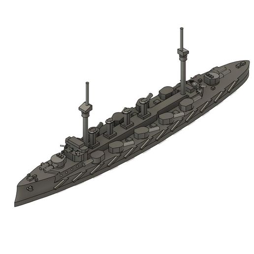 Minotaur sınıf zırhlı kruvazör ww1 Jutland Kraliyet Donanma savaş gemisi hms ingiliz dünya Shannon savunma 3D print model - Mito3D