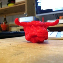 minotaure tête art les créatures 3d print model - Mito3D