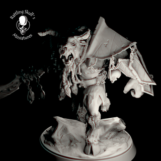 Minotauro cabezas recolectar animal bestia fantasía figura cabeza monstruo guerrero toro cazador miniatura híbrido 3d print model - Mito3D