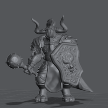 minotaur knight order silver ox marshal 3d print model - Mito3D