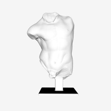 minotaur torso louvre paris france art le muse du museum 3d print model - Mito3D