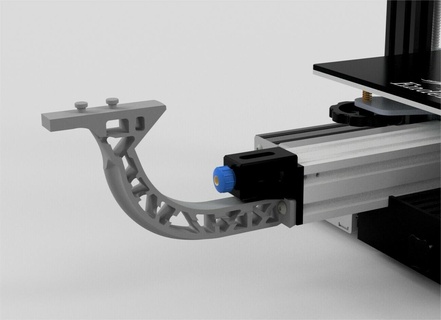 minyon beagle destek kamera Creality ender3 v2 3d print model - Mito3D