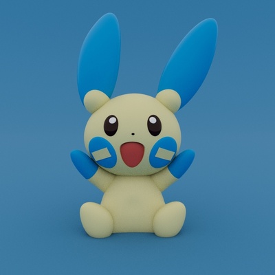 pokemon lindo anime juguete impresión in sitio apoyo 3d print model - Mito3D