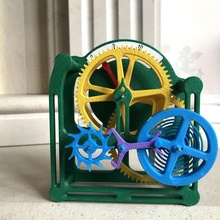 minuto motor artilugio relojes escritorio juguete engranaje mecánico juguetes 3d print model - Mito3D