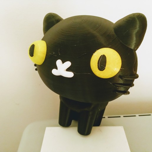 mio chat 'pucca' art cat l'anime 3D print model - Mito3D