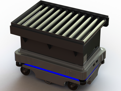 mir200 rolo transportador topo módulo Ferramentas agv Móvel colaborativo robô automação produtos Projeto facilitar logística equipamento plataforma transporte veículo industrial 3d print model - Mito3D