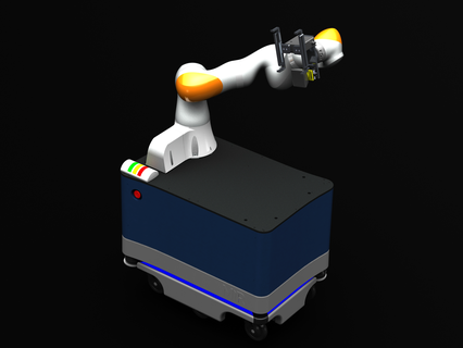 miroir enfermé OMS robot monter outils collaboratif industriel robots intelligente travail assistant automatiquement précis sensible poids léger production processus futur véhicule 3d print model - Mito3D