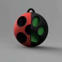 miraculous ladybud & cat noir charm jewelry ladybug 3d print model - Mito3D