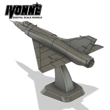mirage iii avions de combat 1 64 modèle à l'échelle jeu la modélisation militaires drone en avion jouet art miniature des 3d print model - Mito3D