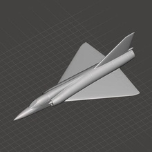 mirage iii scale model phantom jet fighter plane air forces airplane aviation aircraft military army 3d print model - Mito3D