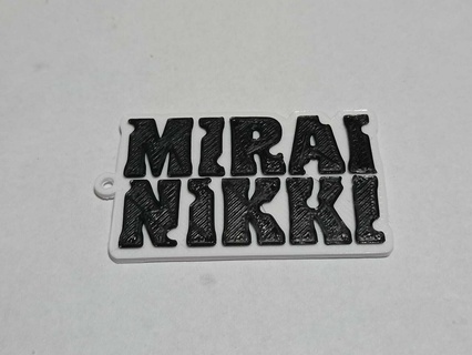 mirai nikki anime key chain key rings anime keychain mirai nikki  3d print model - Mito3D