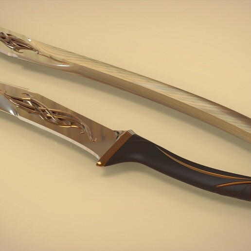 mirkwood elf sword 3D model ・ Mito3D