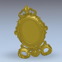 mirror decoration renaissance art 3d print model - Mito3D